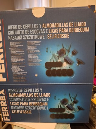 Set de Cepillos y Lijas para Taladro Ferrex