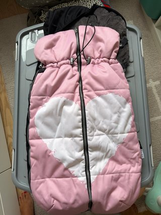 Saco de silla/carro para bebé rosa