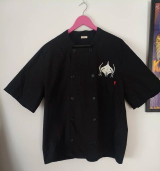 Chaquetilla Cocinero Calavera Doble Abotonado XXL