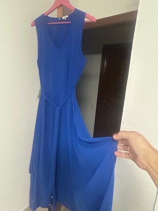 Vestido azul El Corte Inglés talla M