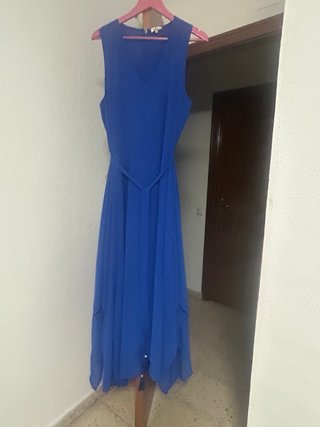 Vestido azul El Corte Inglés talla M