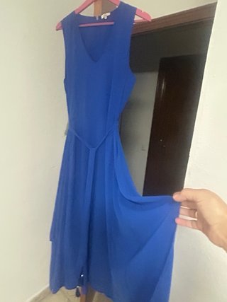 Vestido azul El Corte Inglés talla M