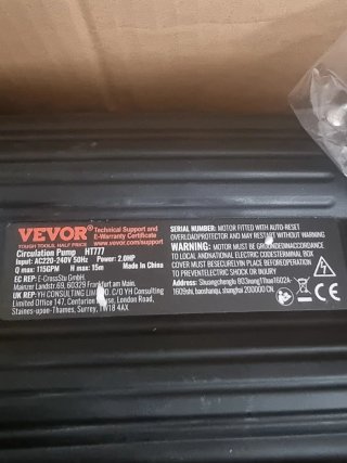 Bomba de agua para piscina Vevor HT776/HT777