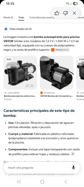 Bomba de agua para piscina Vevor HT776/HT777