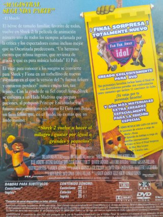 Shrek 2 DVD Edición Muy Muy Lejano