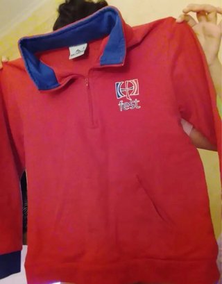 Sudadera infantil fest roja