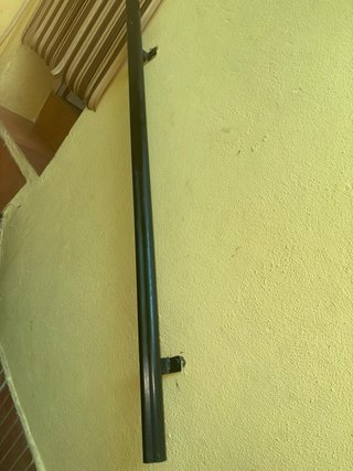 Barandilla de pared negra