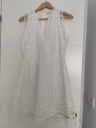 Vestido blanco Pedro del Hierro encaje