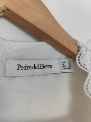 Vestido blanco Pedro del Hierro encaje