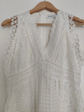 Vestido blanco Pedro del Hierro encaje