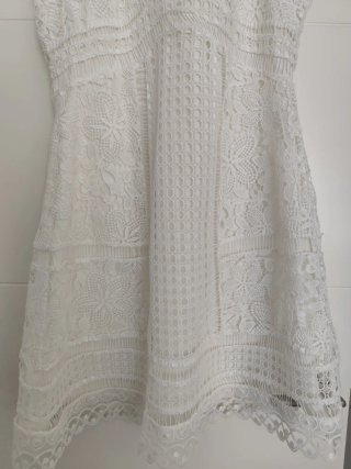 Vestido blanco Pedro del Hierro encaje