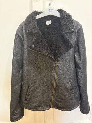 Chaqueta Estilo Motera Negra