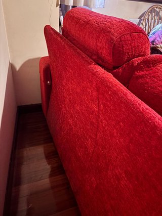 Sofá de Dos Plazas Rojo
