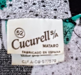 Vestido vintage años 80 talla 52, como nuevo.
