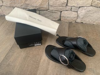Sandalias planas piel Massimo Dutti