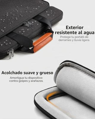 Maletín para portátil negro