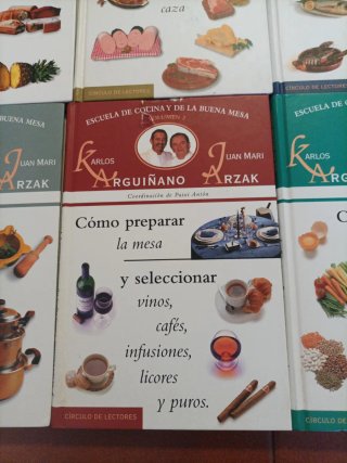 Colección libros Arguiñano y Arzak
