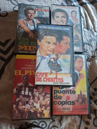 Lote 5 Películas VHS Antonio Molina