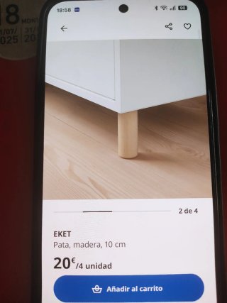EKET Patas Madera 10cm 2uni