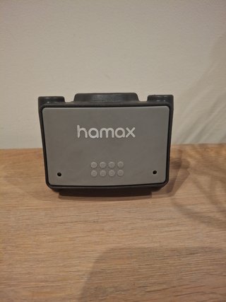 Enganche Hamax para silla de bici de niño.