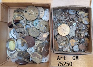 Lotto meccanismi, quadranti, casse orologi vintage