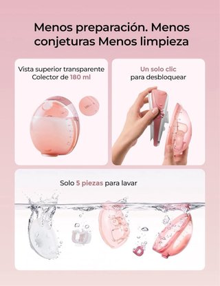 Sacaleches eléctrico Momcozy con calor y masaje