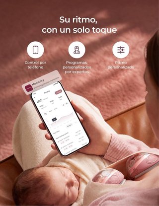 Sacaleches eléctrico Momcozy con calor y masaje