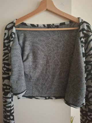 Jersey con botones corto estampado cebra