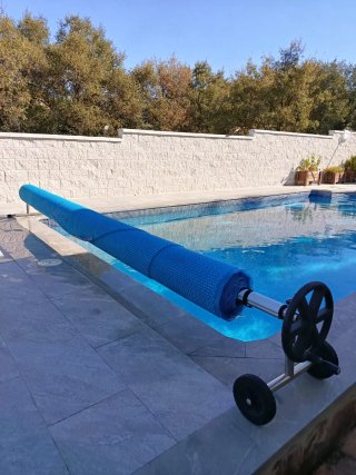 Lona y Enrollador para Piscina