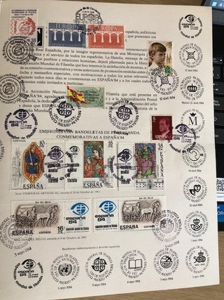 Álbum Filatelia España 1977-84 Sellos y Matasellos