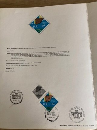 Álbum Filatelia España 1977-84 Sellos y Matasellos