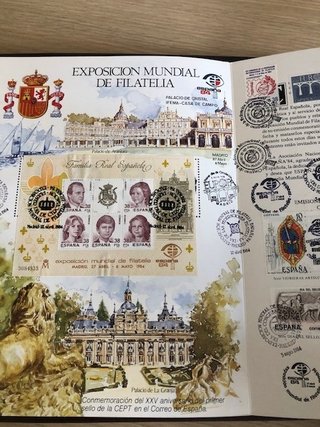 Álbum Filatelia España 1977-84 Sellos y Matasellos
