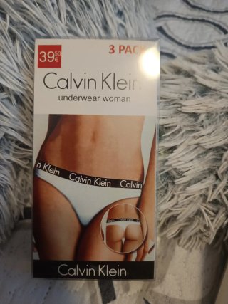 Calvin Klein Tanga Mujer Pack 3 Talla S-XL