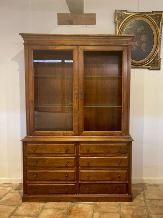 Aparador Librería Vitrina Madera cajonera