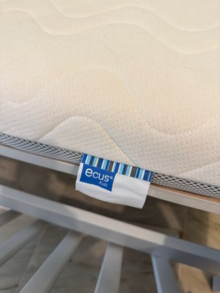 Cuna Ikea Blanca con Colchón Ecus