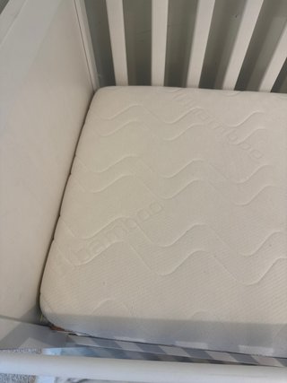Cuna Ikea Blanca con Colchón Ecus