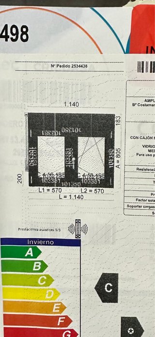 Ventana PVC Madera VEKA