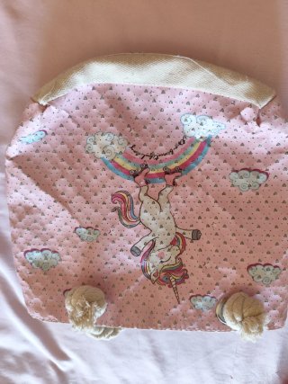 Bolso de Tela para Niña con Unicornio
