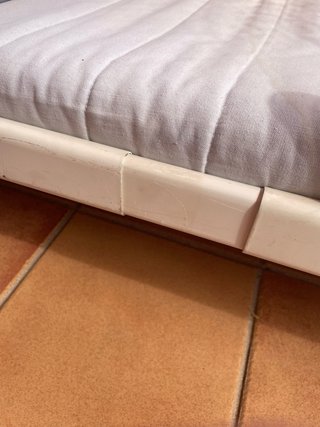 Cama Extensible de Metal Blanca 80x175 max