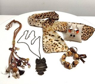 Conjunto BOHO 6 piezas: Bisutería y Pañuelo