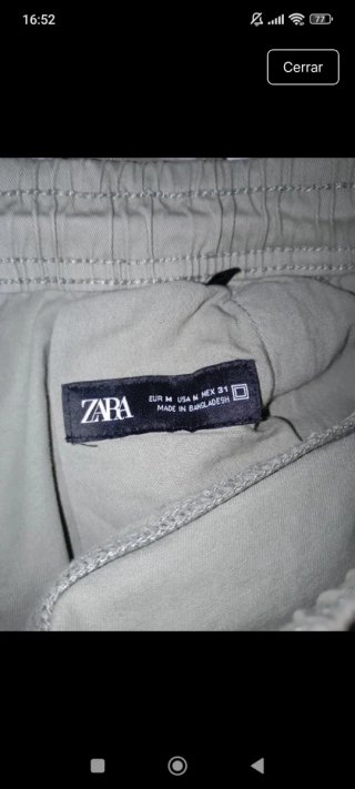Pantalón Cargo Y2K Gris/Verde Militar