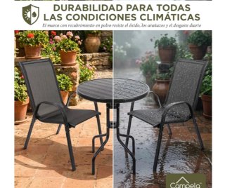 OFERTA.Mesa Redonda y 2 Sillas Balcón/Jardín.
