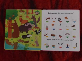 Libro infantil francés Les animaux - 100 rabats
