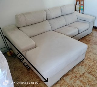 Sofá Cheslong beige