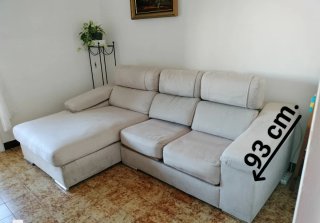 Sofá Cheslong beige