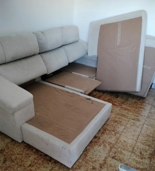 Sofá Cheslong beige