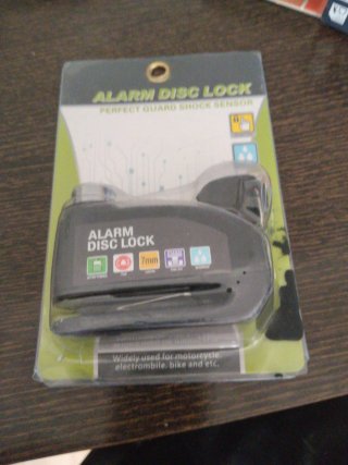 Candado Antirrobo Moto Alarma Disc Lock