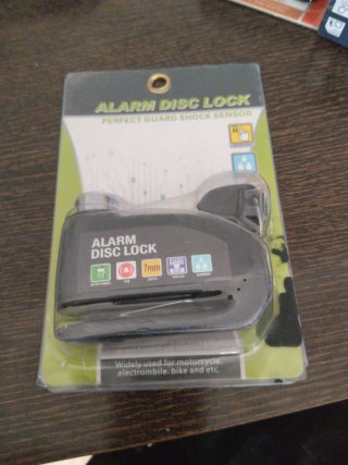 Candado Antirrobo Moto Alarma Disc Lock