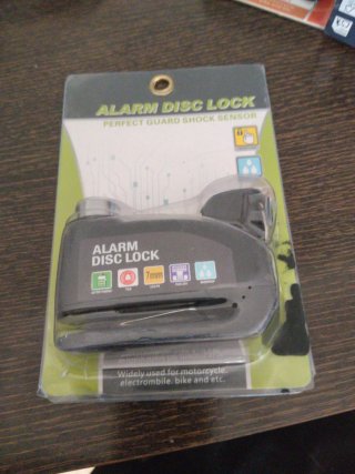 Candado Antirrobo Moto Alarma Disc Lock