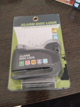 Candado Antirrobo Moto Alarma Disc Lock